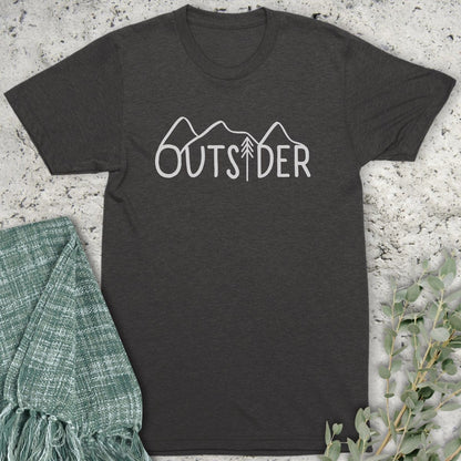 Stepping Green T-Shirt Mountain Outsider Organic T-Shirt