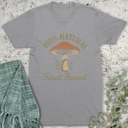 Stepping Green T-Shirt Mushroom Forest Harvest T-Shirt