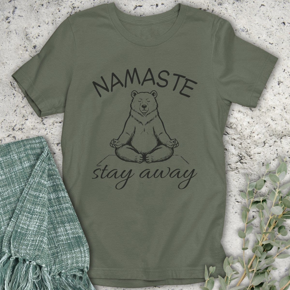 Stepping Green T-Shirt Namaste Away T-Shirt