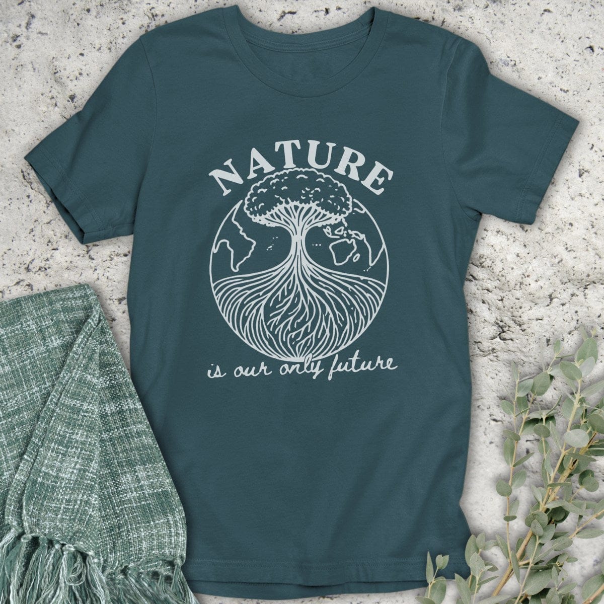 Stepping Green T-Shirt Nature Organic T-Shirt