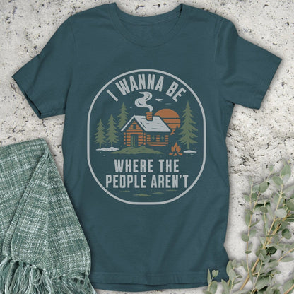 Stepping Green T-Shirt No People Cabin Organic T-Shirt