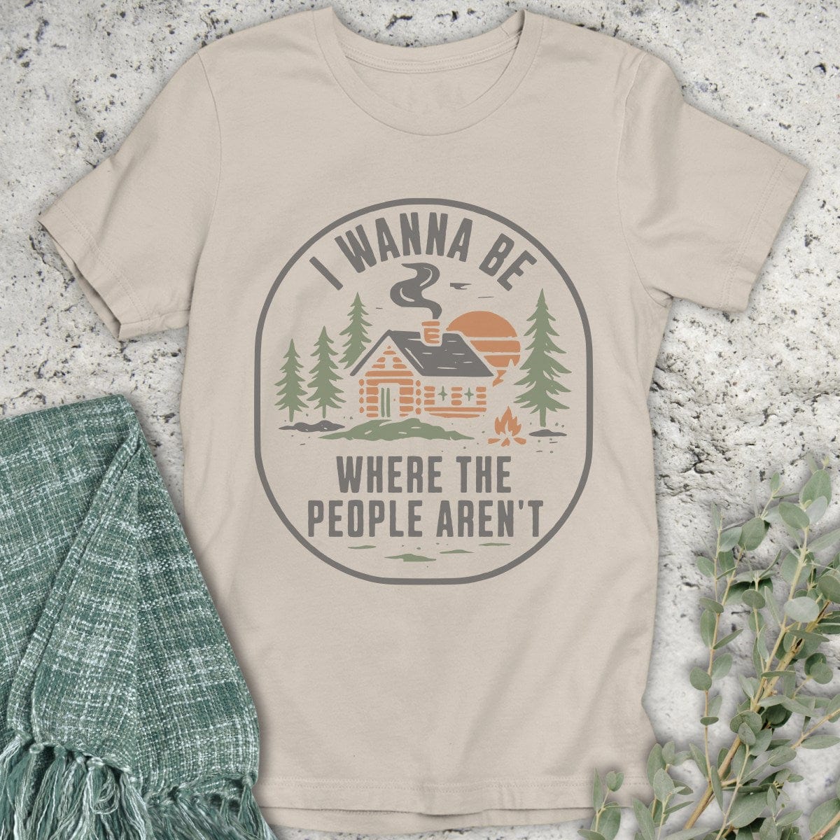 Stepping Green T-Shirt No People Cabin T-Shirt
