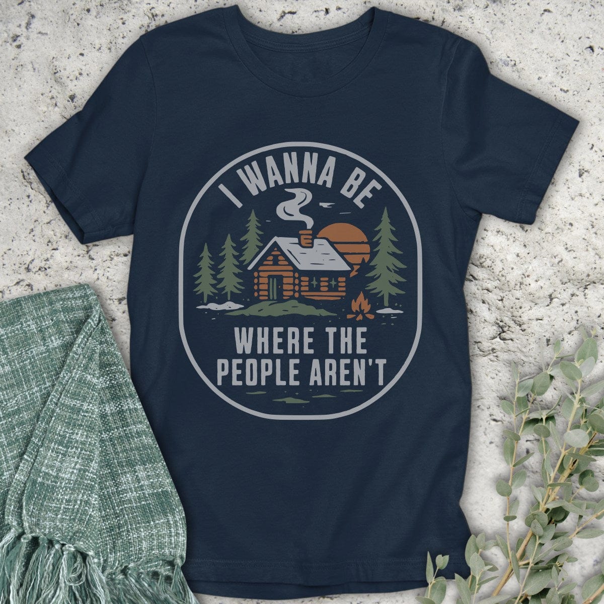Stepping Green T-Shirt No People Cabin T-Shirt