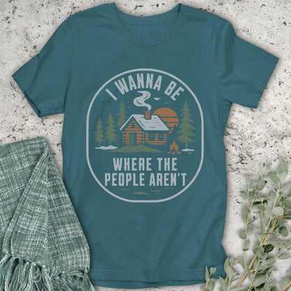 Stepping Green T-Shirt No People Cabin T-Shirt