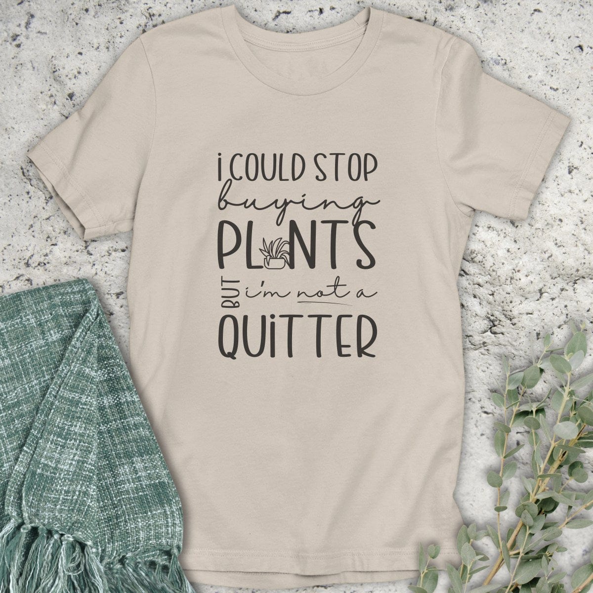 Stepping Green T-Shirt Not A Quitter T-Shirt