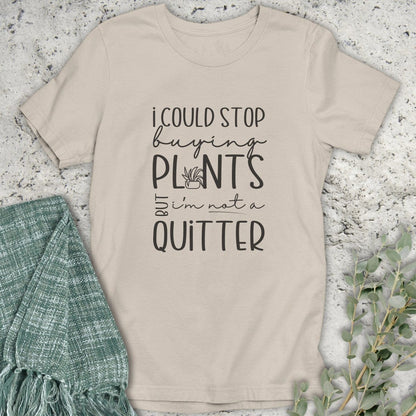 Stepping Green T-Shirt Not A Quitter T-Shirt