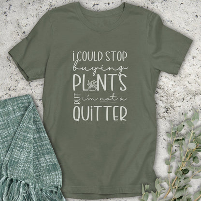 Stepping Green T-Shirt Not A Quitter T-Shirt