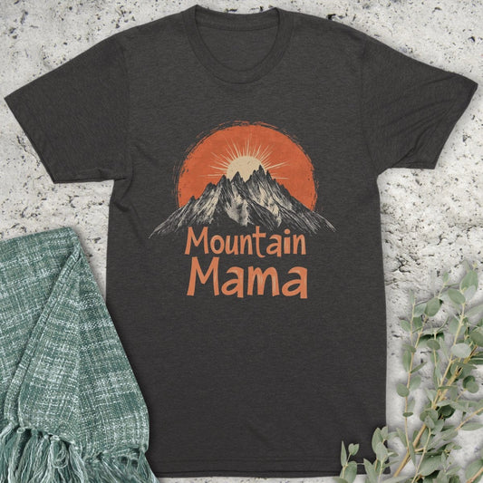 Stepping Green T-Shirt Orange Mountain Mama Organic T-Shirt