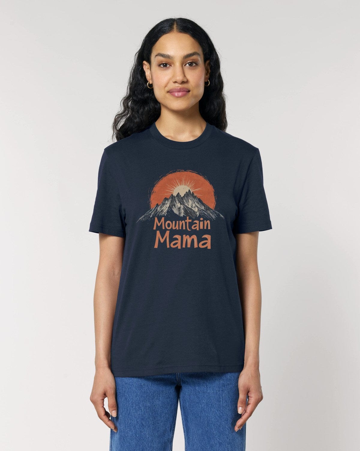 Stepping Green T-Shirt Orange Mountain Mama T-Shirt
