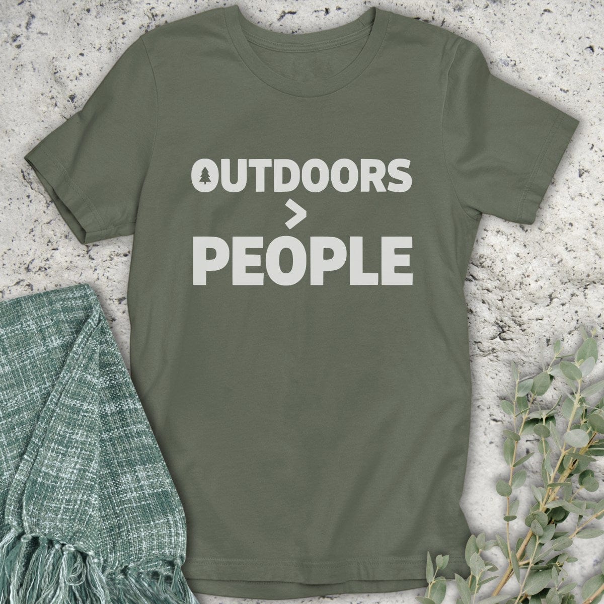 Stepping Green T-Shirt Outdoors > People T-Shirt