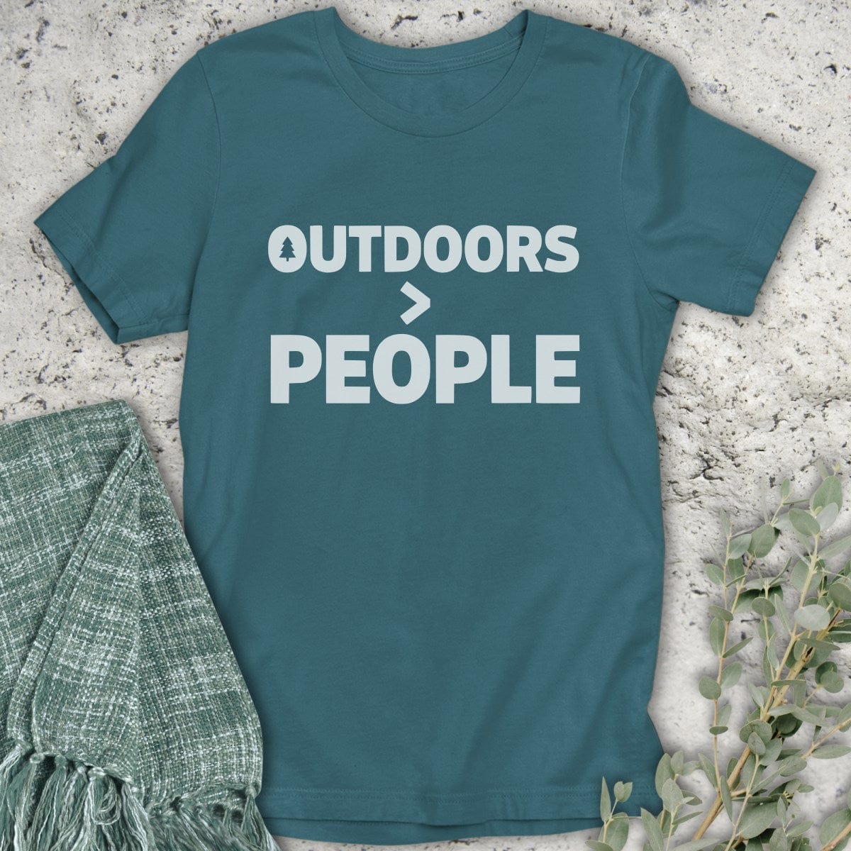 Stepping Green T-Shirt Outdoors > People T-Shirt