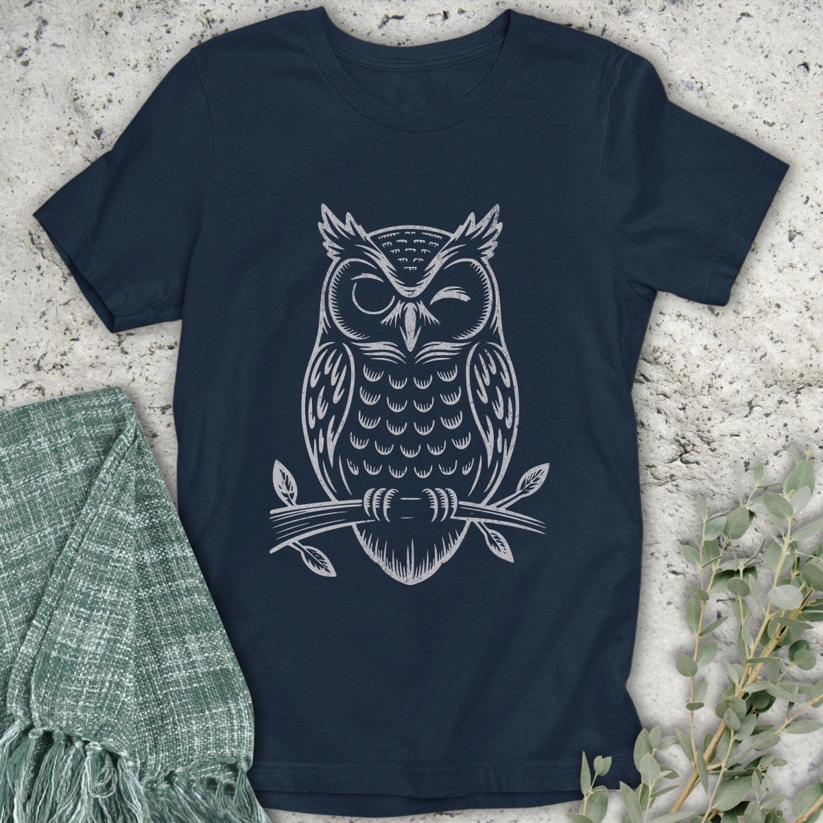 Stepping Green T-Shirt Owl Wink T-Shirt