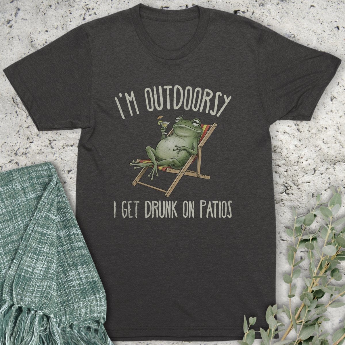 Stepping Green T-Shirt Patio Outdoorsy Organic T-Shirt
