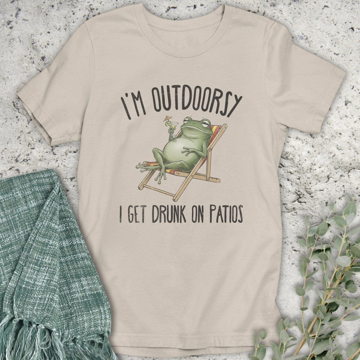 Stepping Green T-Shirt Patio Outdoorsy Organic T-Shirt