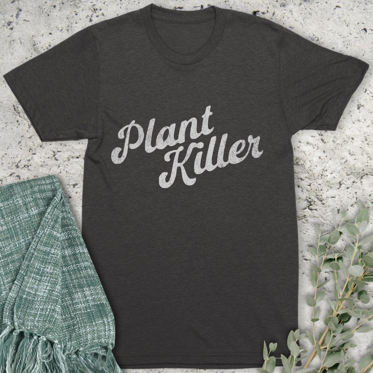 Stepping Green T-Shirt Plant Killer Organic T-Shirt