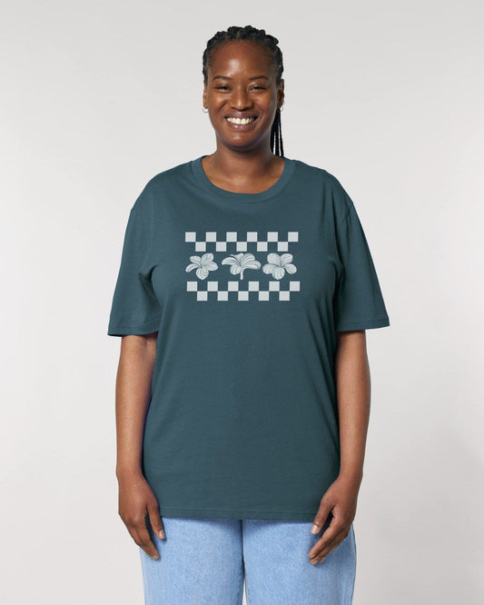 Stepping Green T-Shirt Plumeria Organic T-Shirt