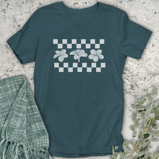 Stepping Green T-Shirt Plumeria Organic T-Shirt