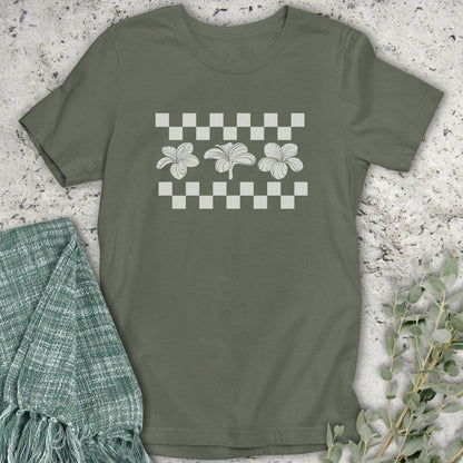 Stepping Green T-Shirt Plumeria T-Shirt