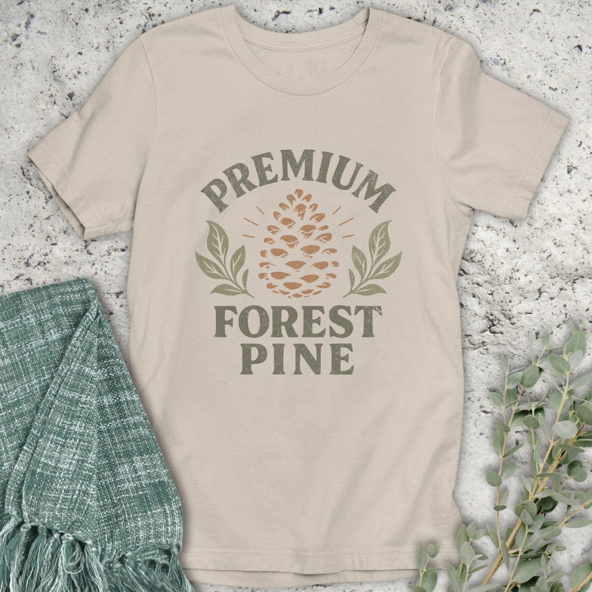 Stepping Green T-Shirt Premium Forest Pine T-Shirt