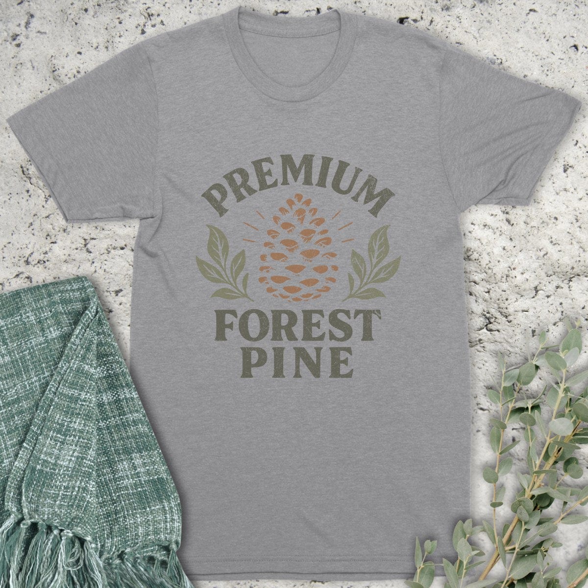 Stepping Green T-Shirt Premium Forest Pine T-Shirt