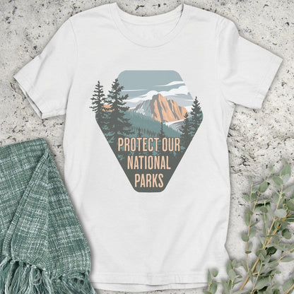 Stepping Green T-Shirt Protect National Parks Badge T-Shirt