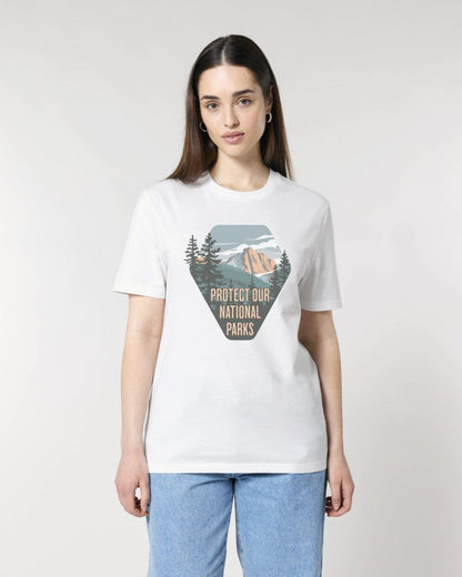 Stepping Green T-Shirt Protect National Parks Badge T-Shirt
