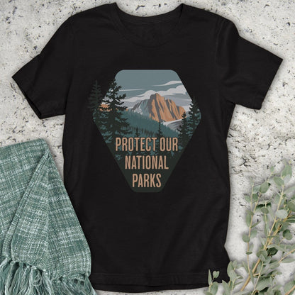Stepping Green T-Shirt Protect National Parks Badge T-Shirt