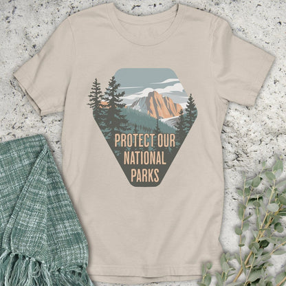 Stepping Green T-Shirt Protect National Parks Badge T-Shirt