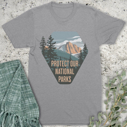 Stepping Green T-Shirt Protect National Parks Badge T-Shirt
