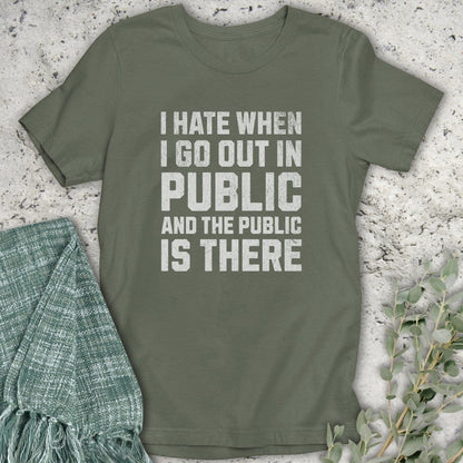 Stepping Green T-Shirt Public In Public T-Shirt