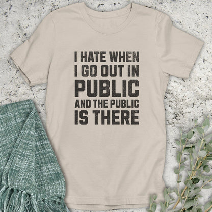 Stepping Green T-Shirt Public In Public T-Shirt