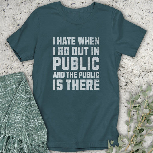 Stepping Green T-Shirt Public In Public T-Shirt