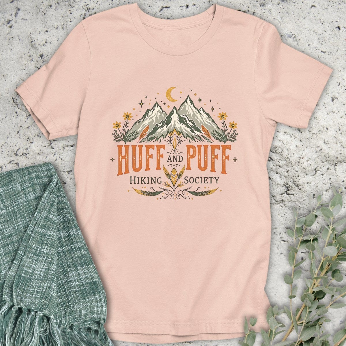 Stepping Green T-Shirt Puff Mountain T-Shirt