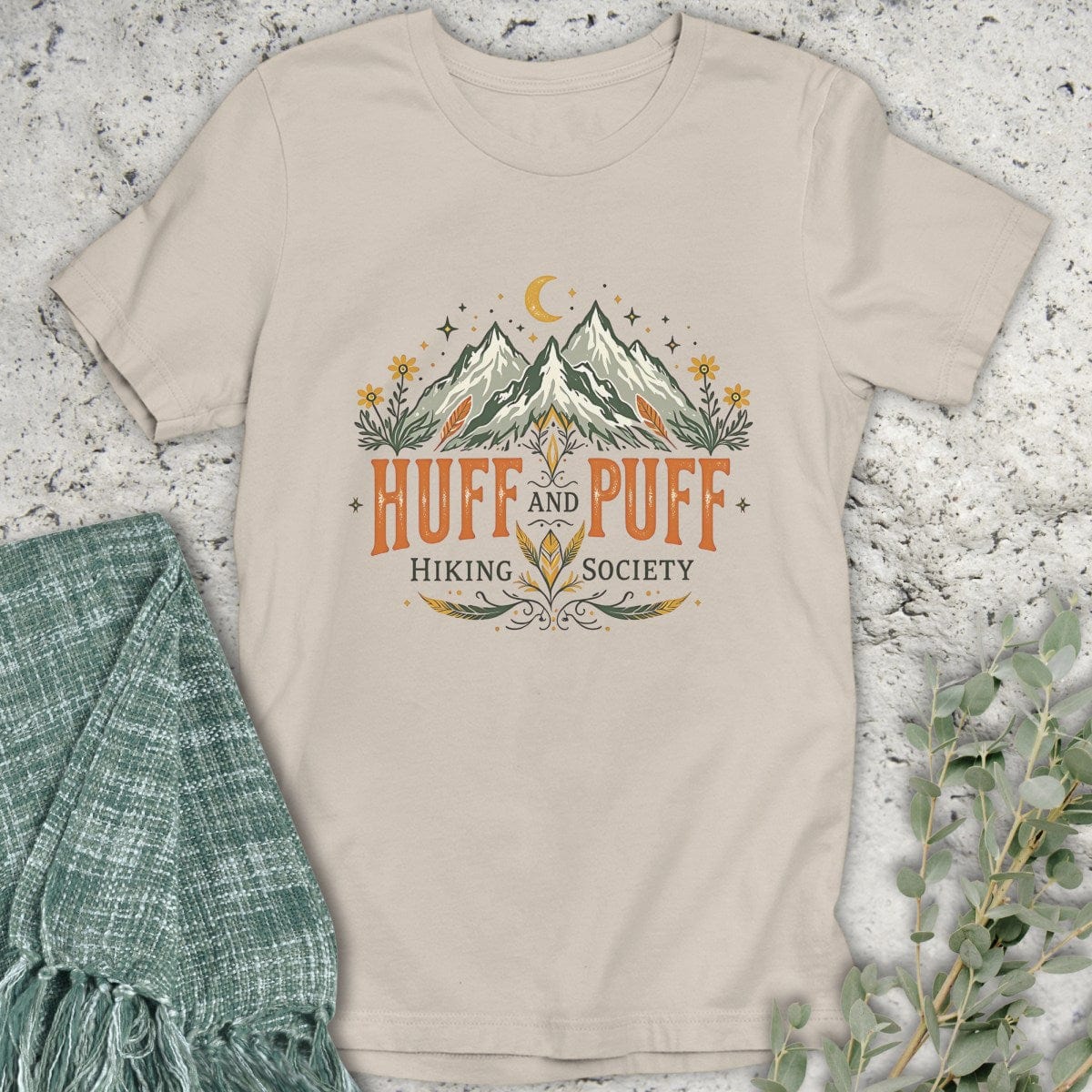 Stepping Green T-Shirt Puff Mountain T-Shirt