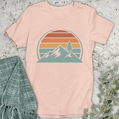 Stepping Green T-Shirt Rainbow Mountain T-Shirt