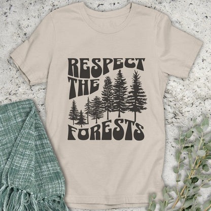 Stepping Green T-Shirt Respect The Forests T-Shirt