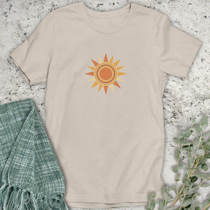 Stepping Green T-Shirt Retro Sun T-Shirt
