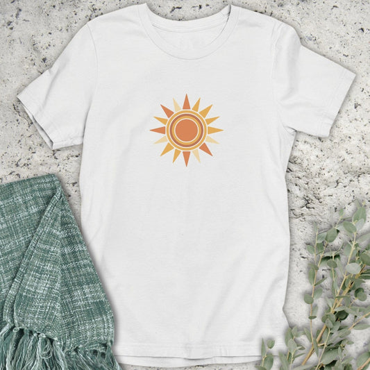 Stepping Green T-Shirt Retro Sun T-Shirt