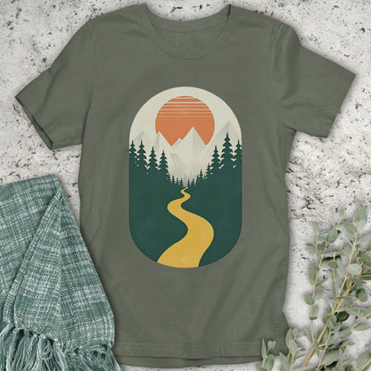Stepping Green T-Shirt Retro Trail T-Shirt