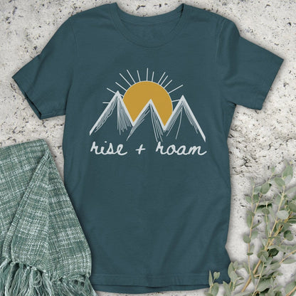 Stepping Green T-Shirt Rise and Roam Organic T-Shirt