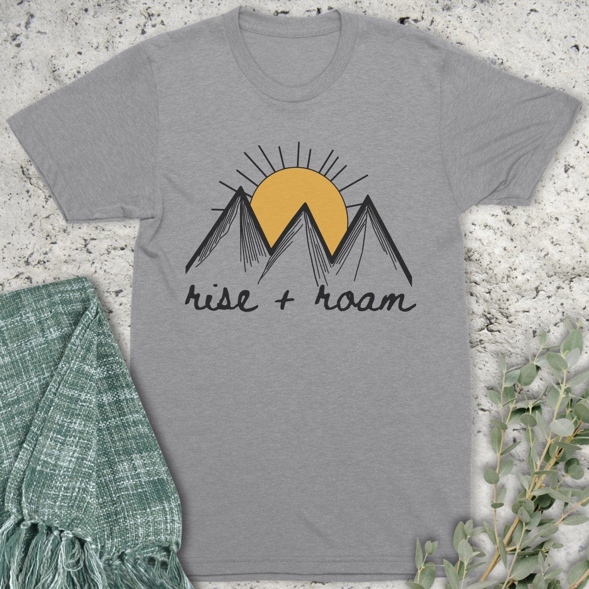 Stepping Green T-Shirt Rise and Roam T-Shirt