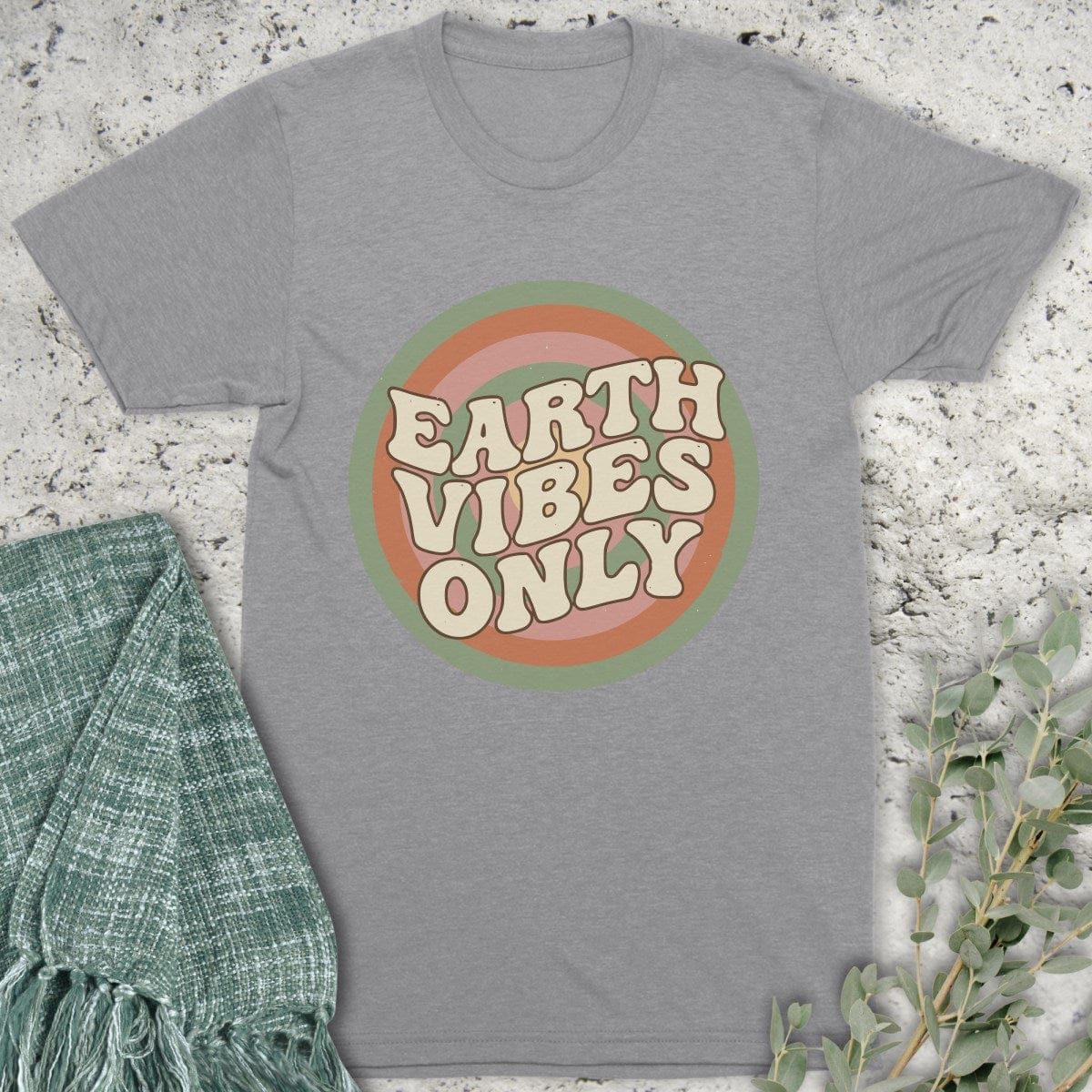 Stepping Green T-Shirt Rooted Earth Vibes T-Shirt