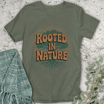 Stepping Green T-Shirt Rooted in Nature Rays T-Shirt