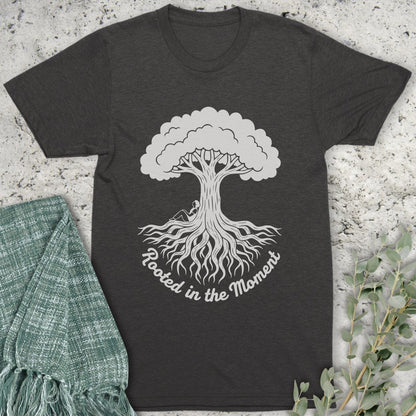 Stepping Green T-Shirt Rooted in the Moment Organic T-Shirt