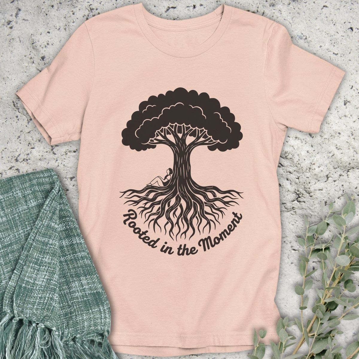 Stepping Green T-Shirt Rooted in the Moment T-Shirt