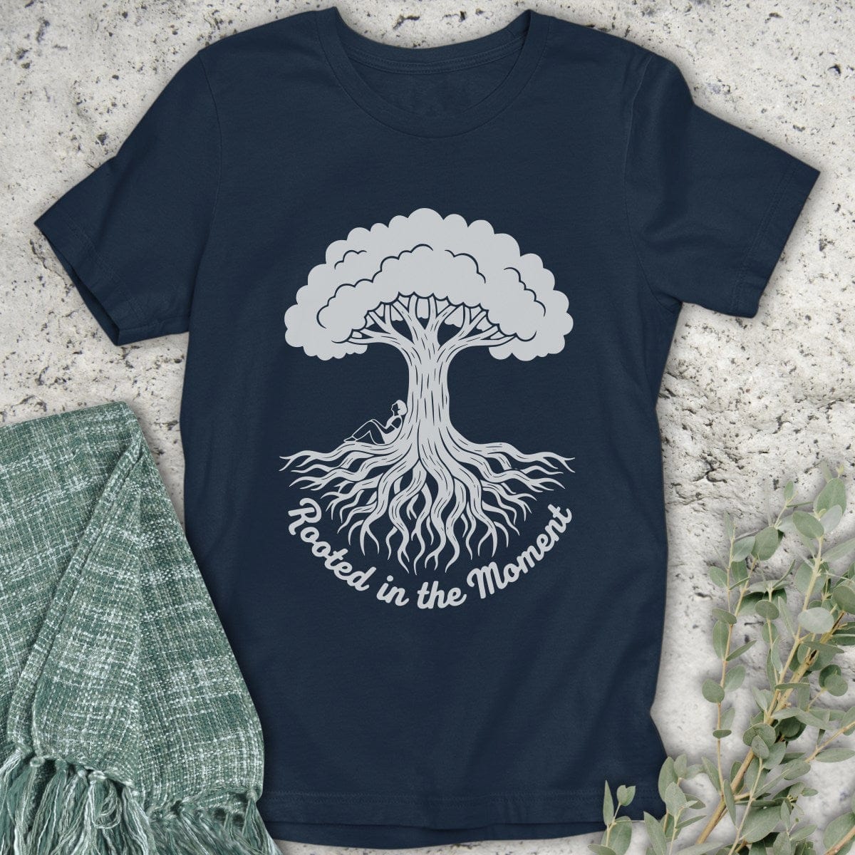 Stepping Green T-Shirt Rooted in the Moment T-Shirt