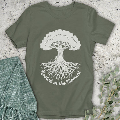Stepping Green T-Shirt Rooted in the Moment T-Shirt