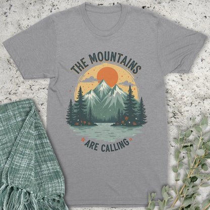 Stepping Green T-Shirt Round Mountains Are Calling T-Shirt