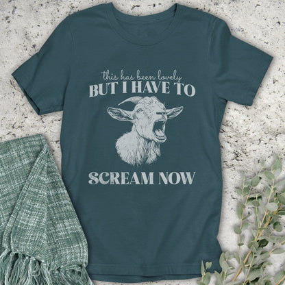Stepping Green T-Shirt Screaming Goat Organic T-Shirt