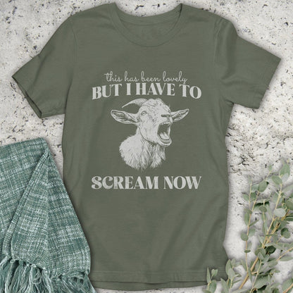 Stepping Green T-Shirt Screaming Goat Organic T-Shirt
